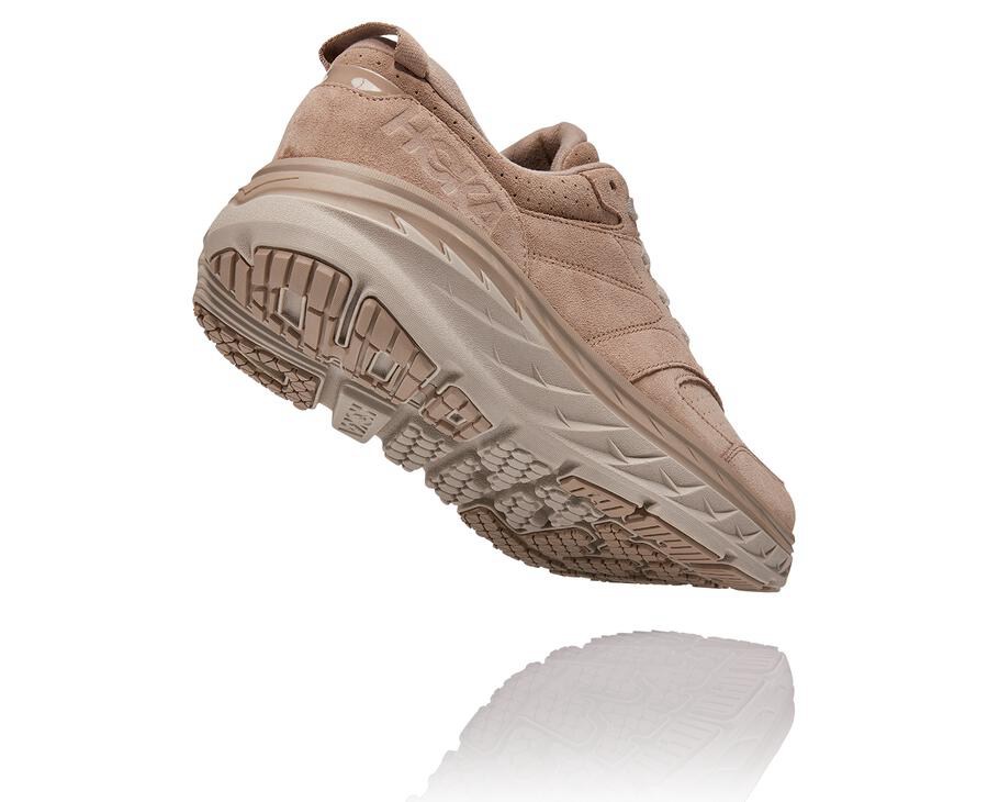 Hoka One One Loopschoenen Dames - Bondi L Suede - Grijs - MX9480217